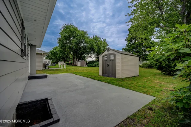 a view of a back yard of the house