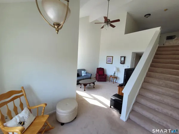 a view of entryway with stairs