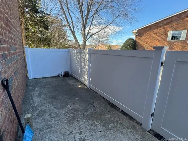 a backyard of a house