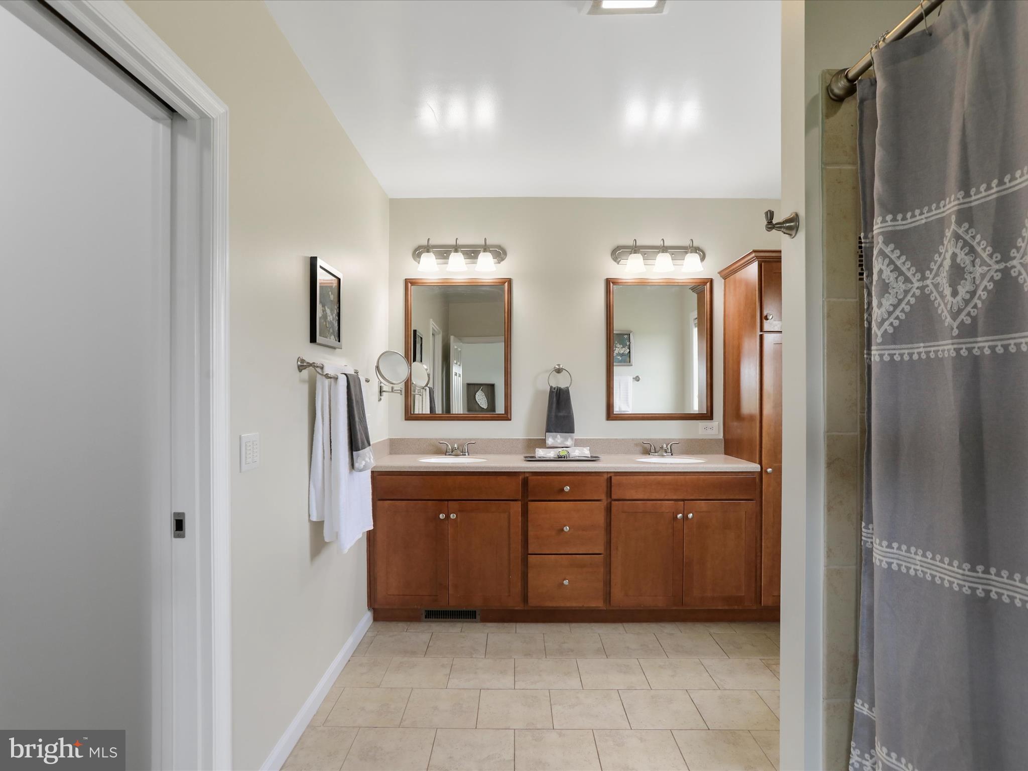 3745 Taneytown Road Gettysburg, PA 17325 - Photo 20 of 87 a large bathroom with a double vanity sink a mirror and a bathtub