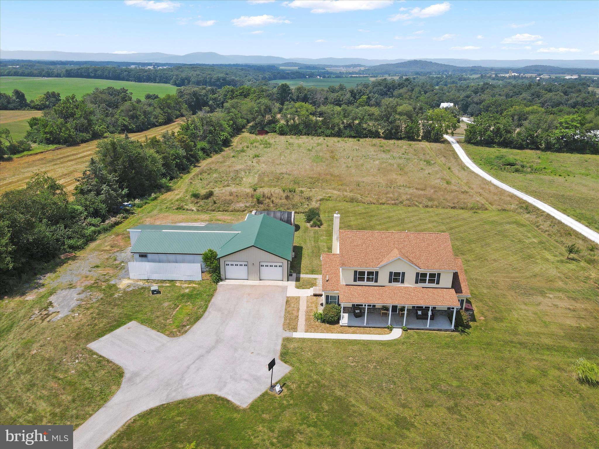 3745 Taneytown Road Gettysburg, PA 17325 - Photo 54 of 87 an aerial view of a house with a garden