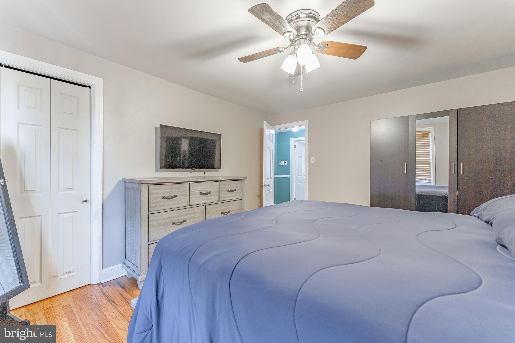 872 Fairfax Road Drexel Hill, PA 19026 - Photo 21 of 31 a bedroom with a bed and a flat screen tv