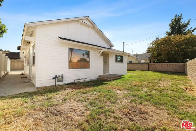 a backyard of a house