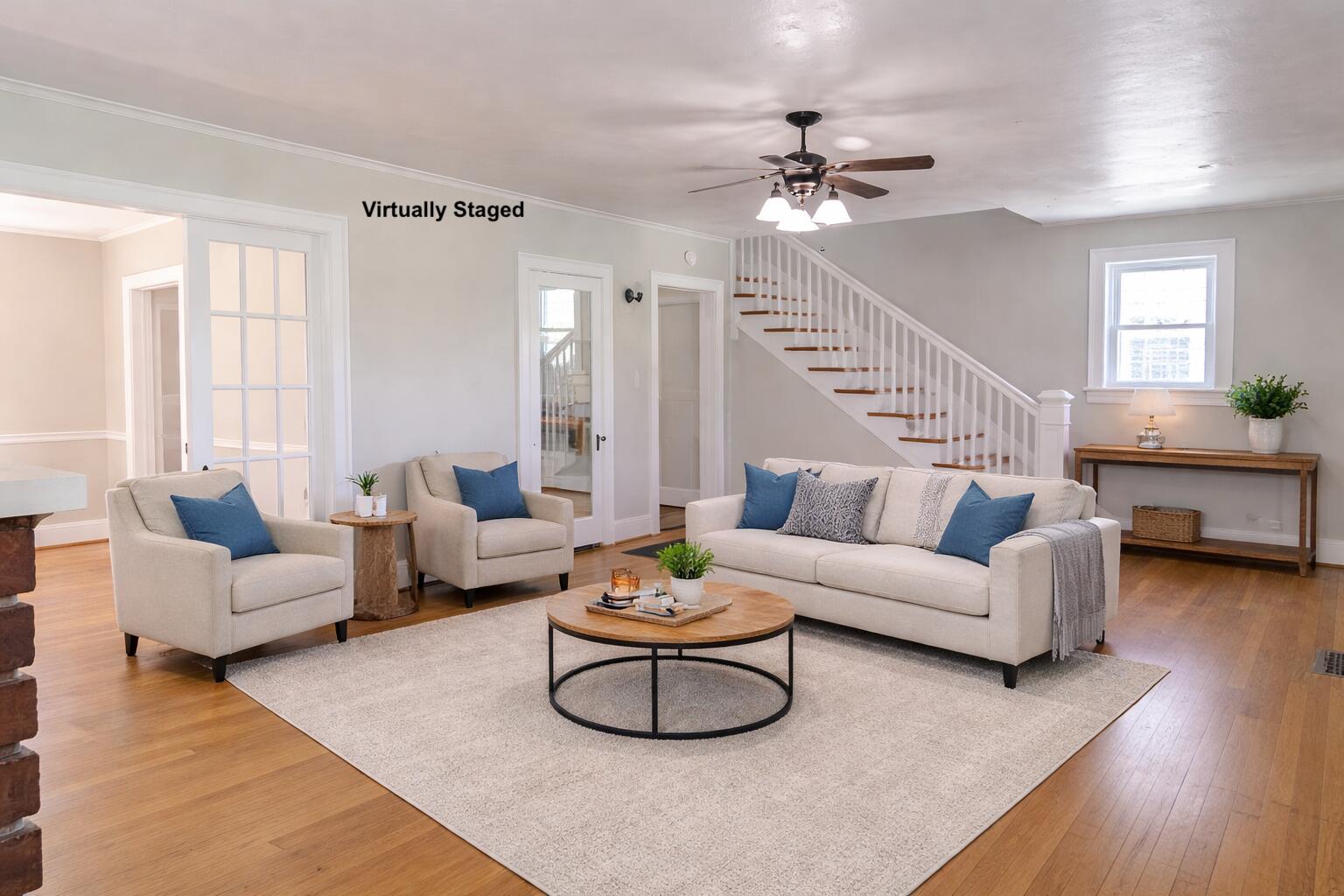 417 Fieldale Road Northeast Roanoke, VA 24012 - Photo 1 of 34 a living room with furniture and a large window