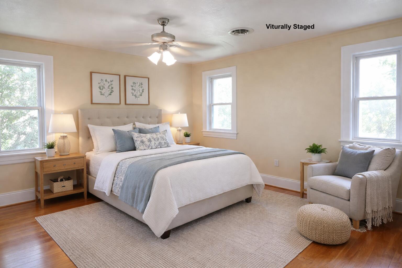 417 Fieldale Road Northeast Roanoke, VA 24012 - Photo 15 of 34 a spacious bedroom with a bed and window