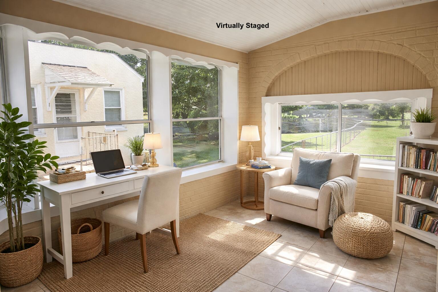 417 Fieldale Road Northeast Roanoke, VA 24012 - Photo 10 of 34 a work room with furniture and a large window
