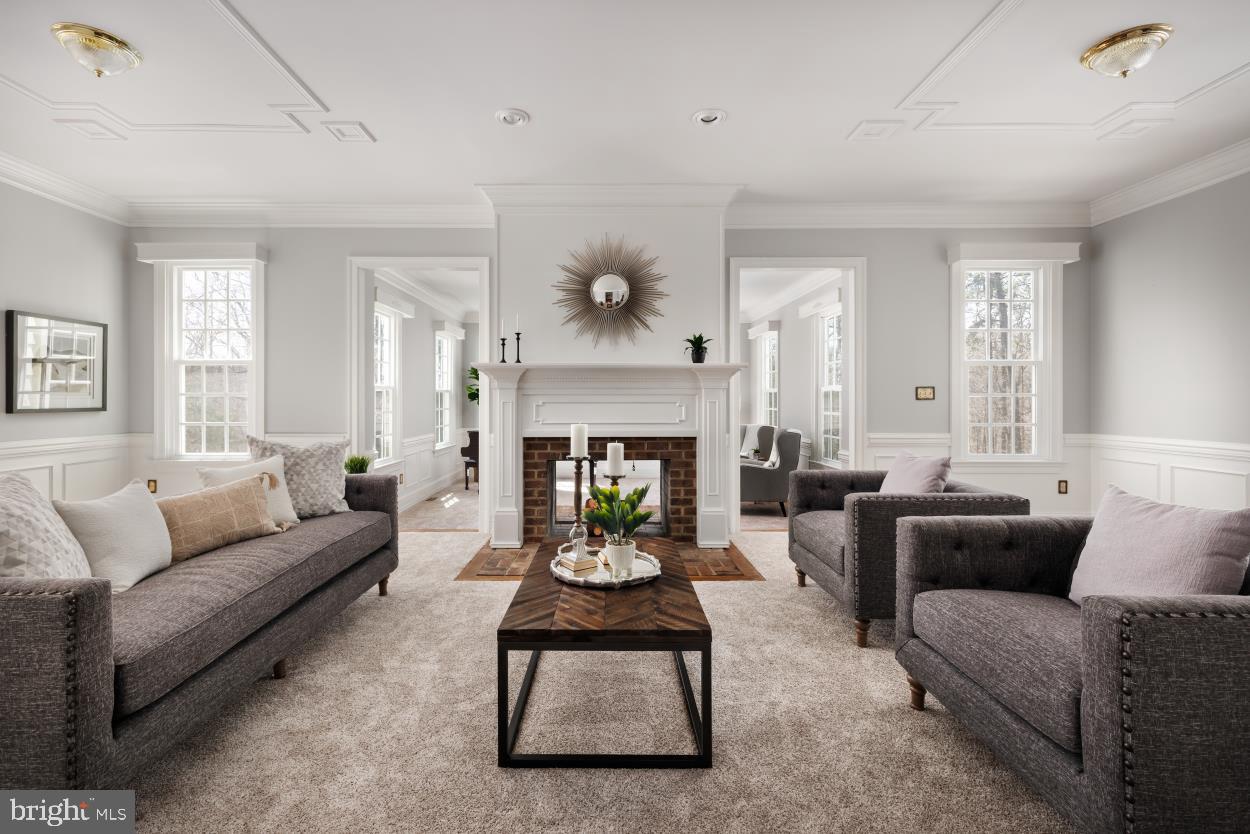 5930 Wilson Road Marshall, VA 20115 - Photo 20 of 46 a living room with furniture and a fireplace