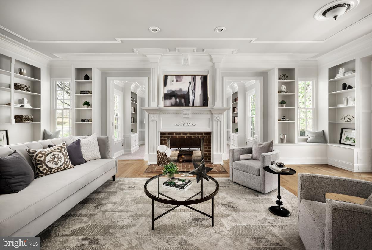 5930 Wilson Road Marshall, VA 20115 - Photo 5 of 46 a living room with furniture and a fireplace