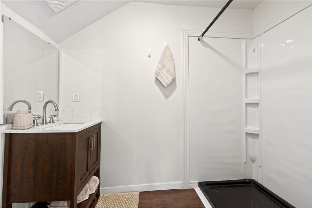 2684 Arthur Road Springfield, OH 45502 - Photo 34 of 69 This clean bathroom features a sleek vanity and a functional shower area.