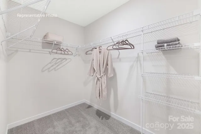 a view of a walk in closet