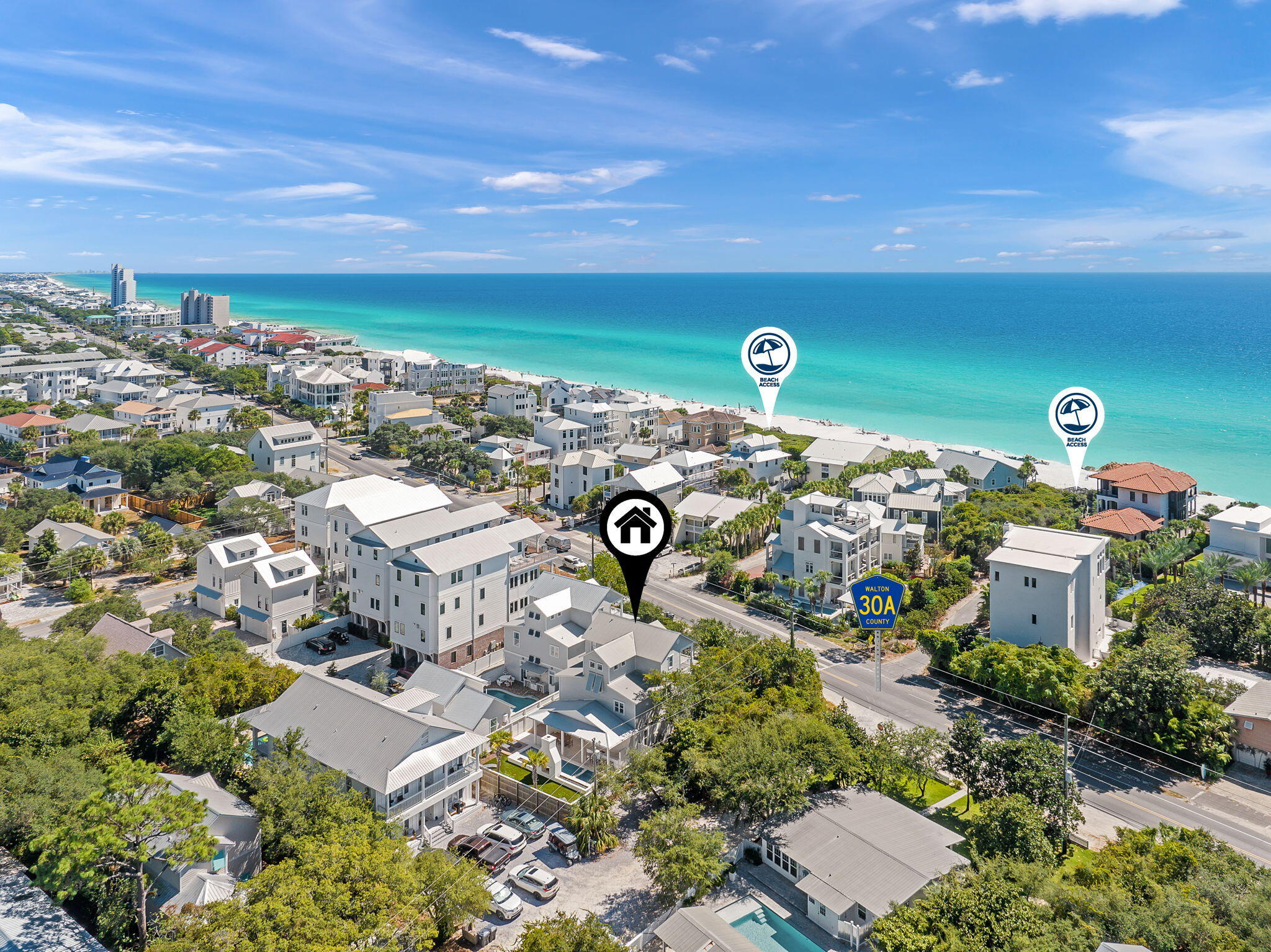 3319 East County Highway 30A Santa Rosa Beach, FL 32459 - Photo 1 of 44 an aerial view of a