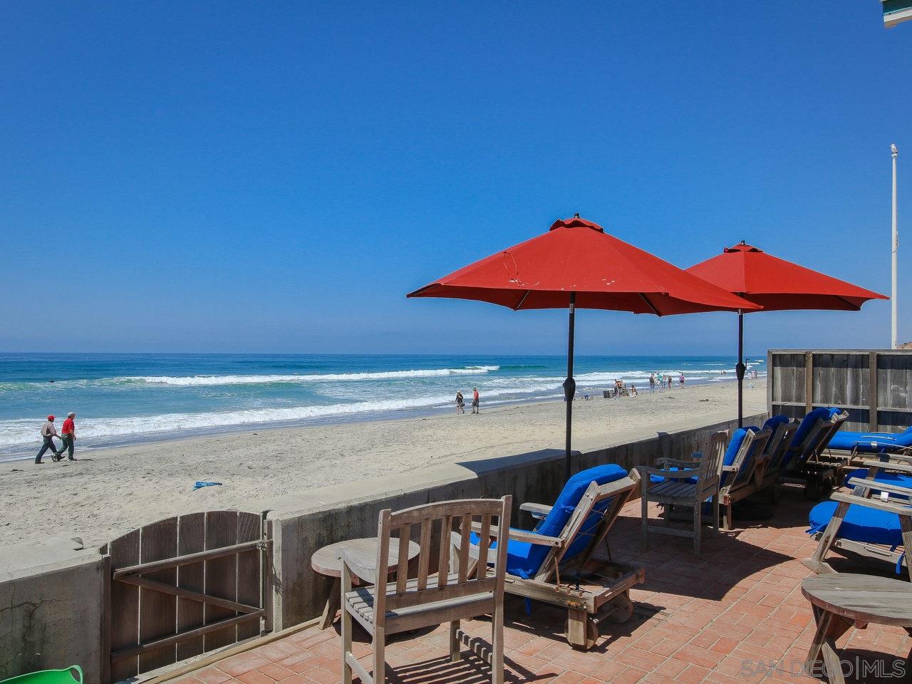 2212 Ocean Front Del Mar, CA 92014 - Photo 17 of 17 a view of a terrace with chairs and a table