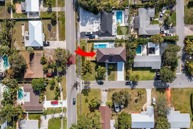 a view of swimming pool outdoor seating