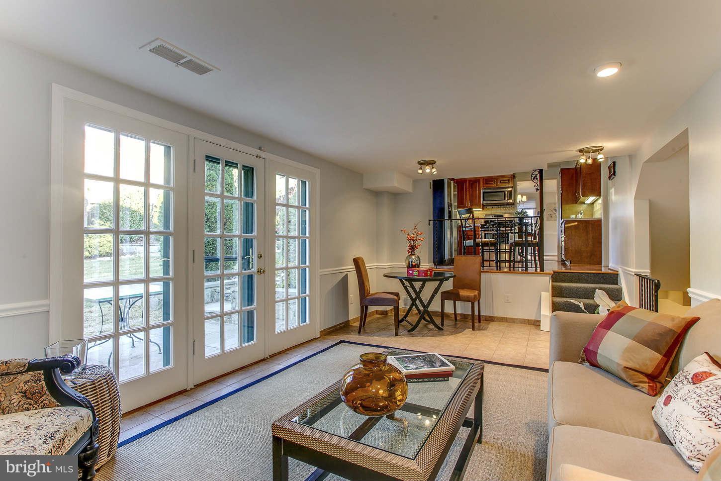 4711 River Road Bethesda, MD 20816 - Photo 9 of 21 Family Room with French doors to patio