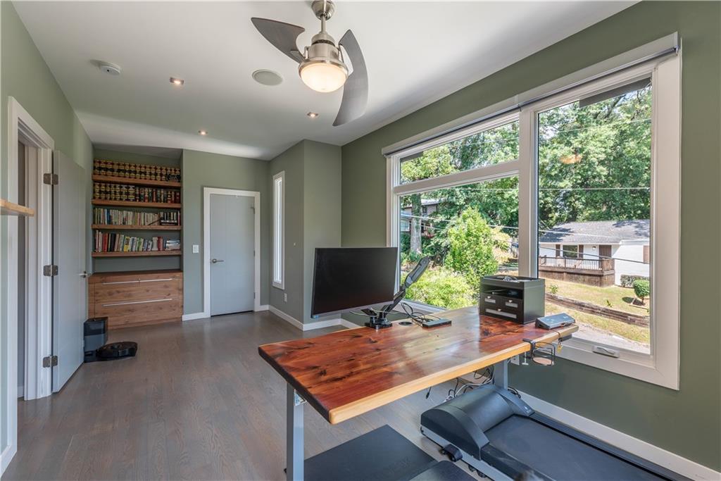 892 Durant Place Northeast Atlanta, GA 30309 - Photo 14 of 51 a view of a workspace with furniture and a window