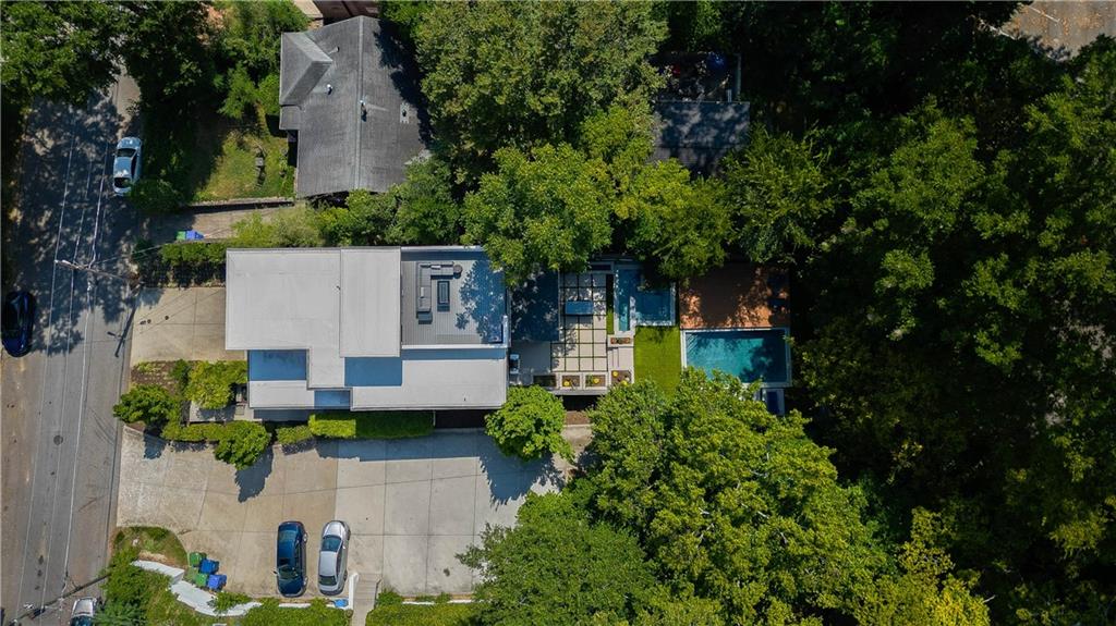 892 Durant Place Northeast Atlanta, GA 30309 - Photo 46 of 51 an aerial view of a house