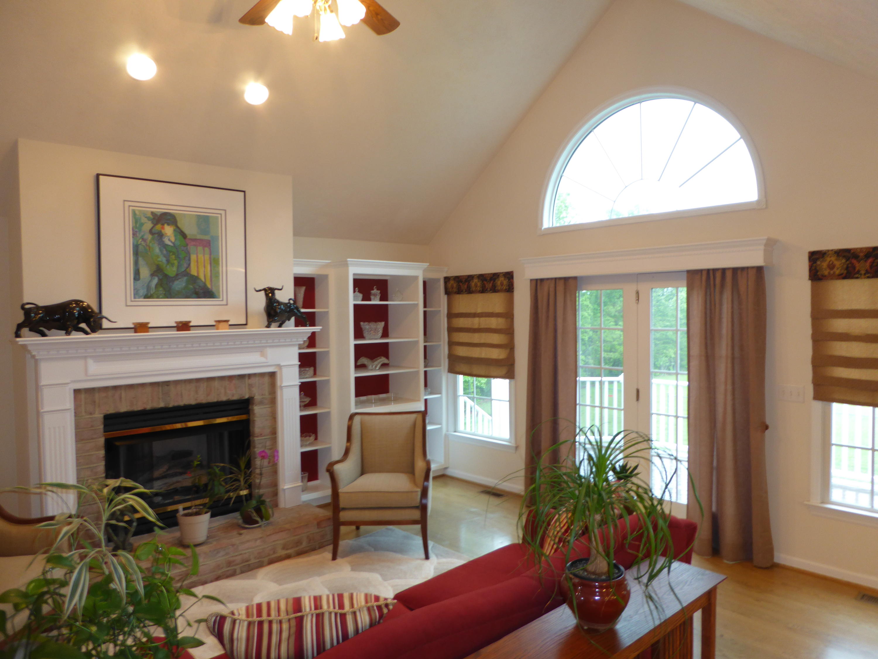 7740 Edwardsville Road Hardy, VA 24101 - Photo 40 of 92 a living room with furniture a window and a fireplace