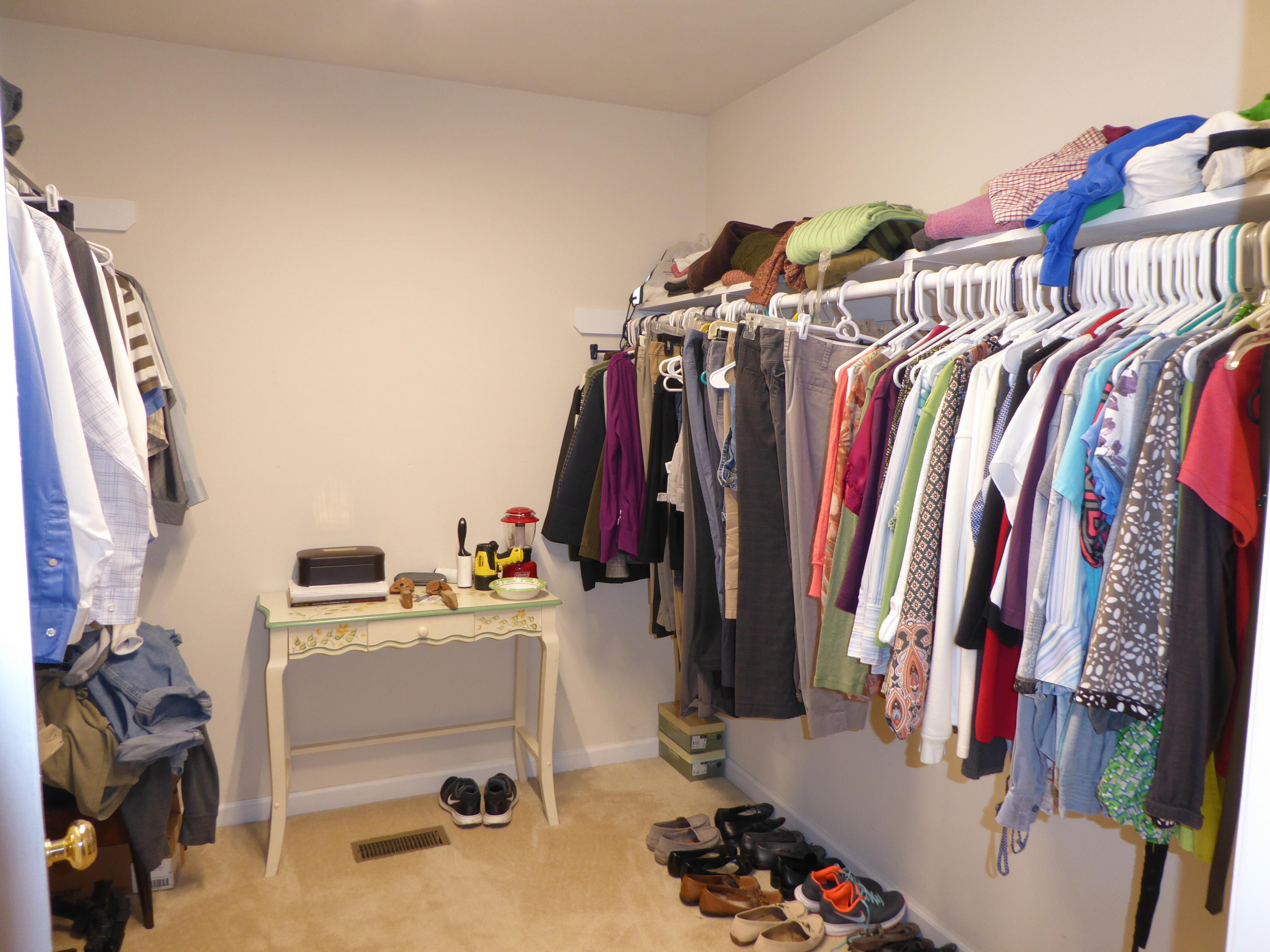 7740 Edwardsville Road Hardy, VA 24101 - Photo 53 of 92 a view of walk in closet with clothes and shoes