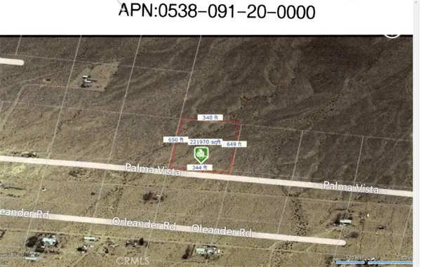 $21,000 | 0 Palm Vista, Yermo, CA 92398