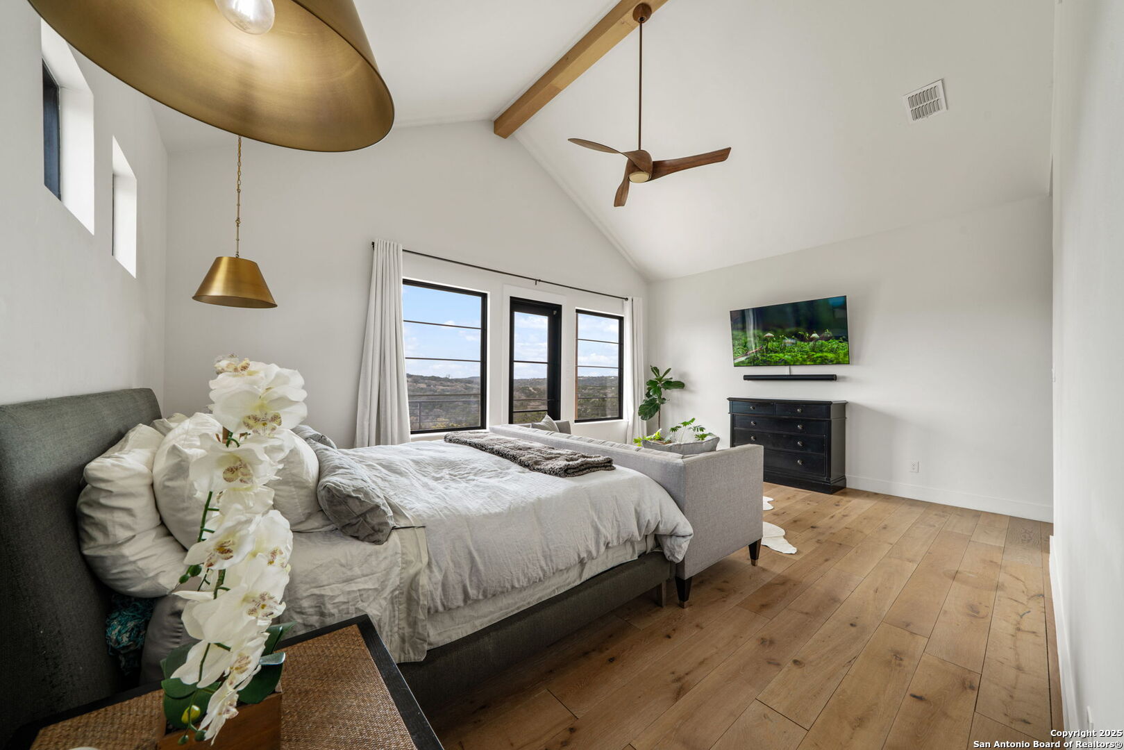 384 Blue Diamond Boerne, TX 78006 - Photo 22 of 51 a bedroom with a bed dresser and a window