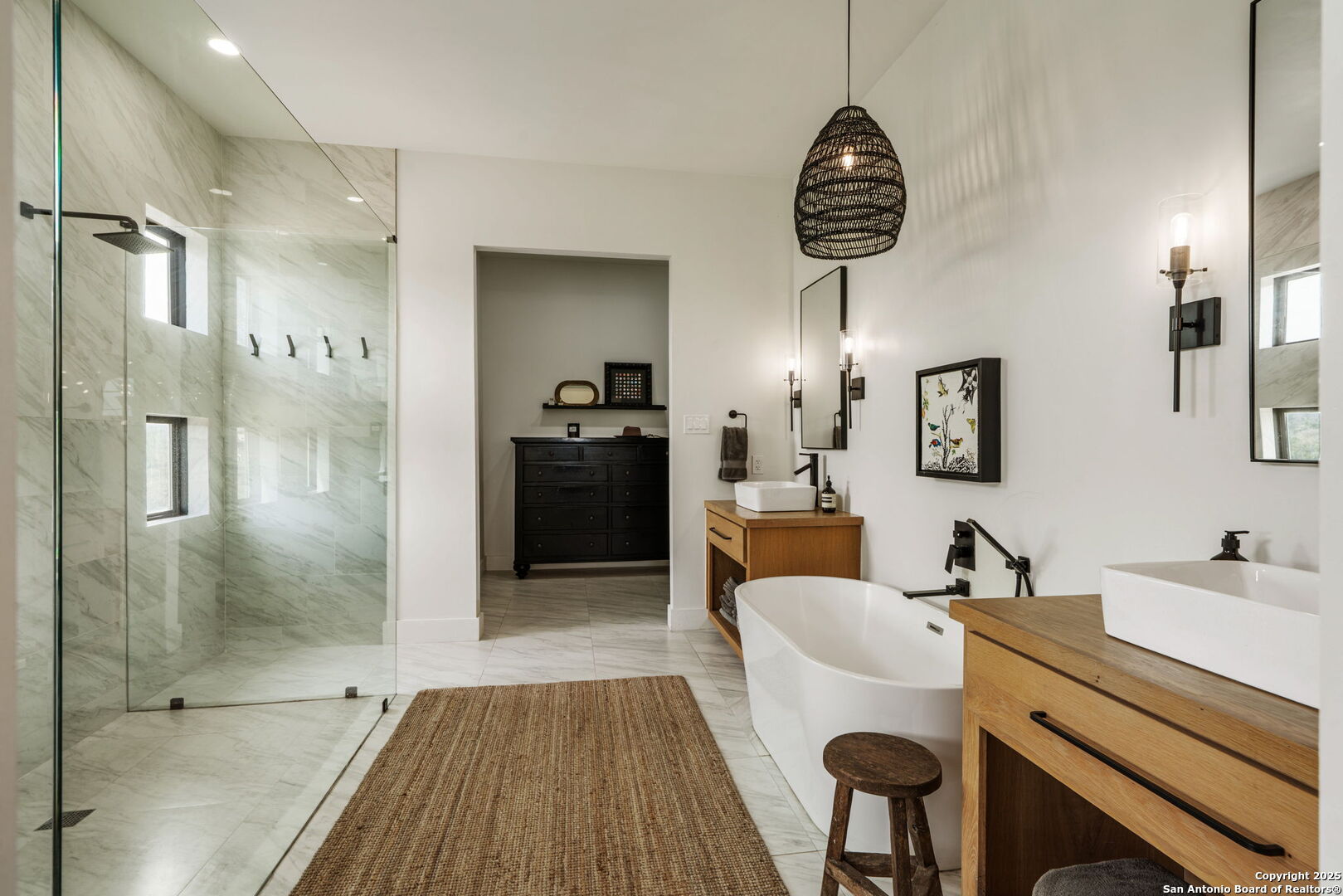 384 Blue Diamond Boerne, TX 78006 - Photo 24 of 51 a bathroom with a sink a toilet a mirror and shower