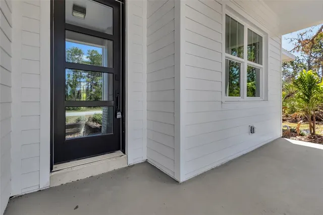 a view of front door and porch