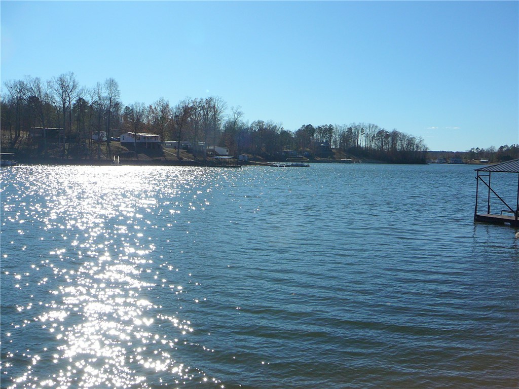 4 Landing Run Abbeville, SC 29620 - Photo 1 of 3 A tranquil lake scene with a distant treeline and a small boat dock, offering serene waterfront living.