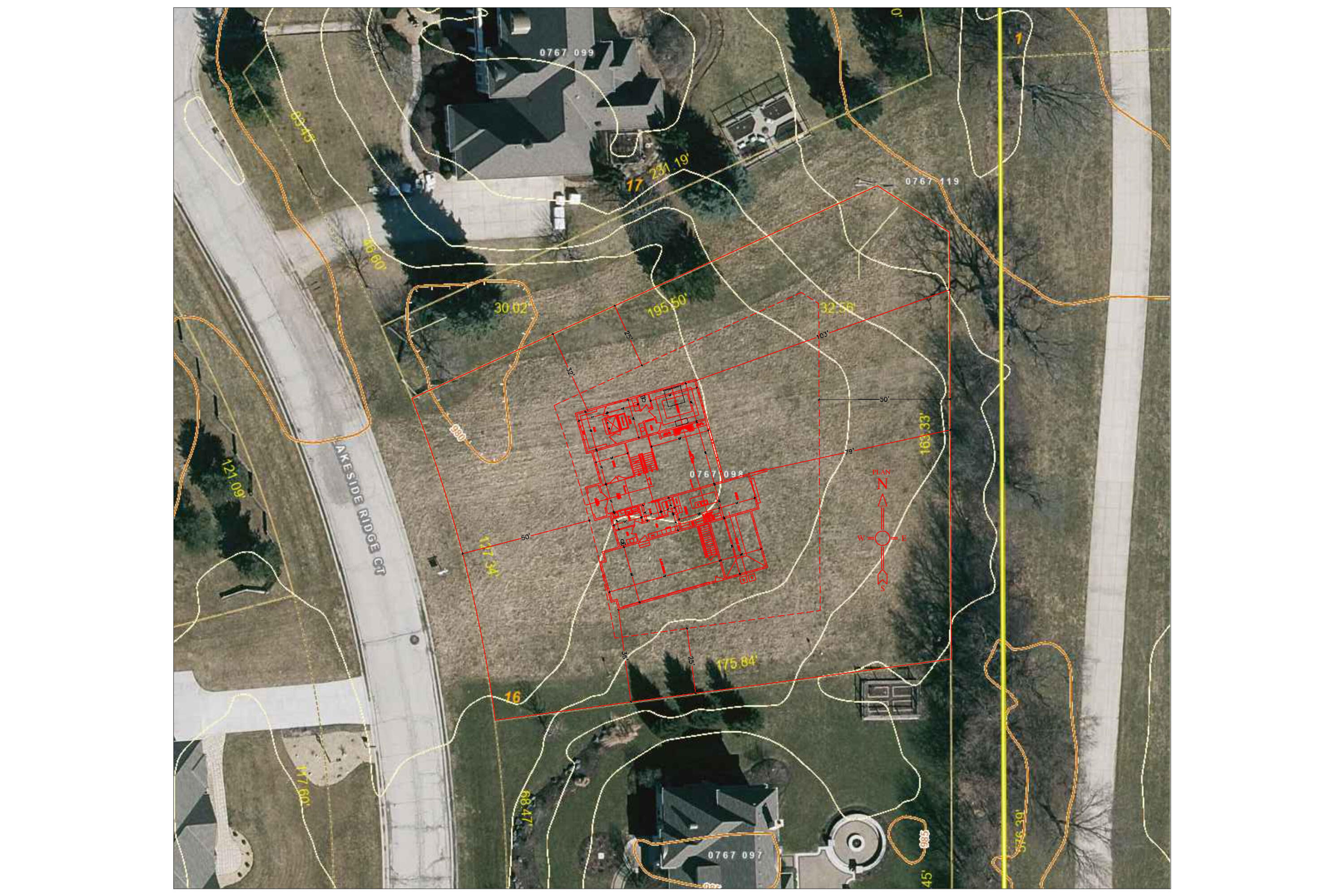 Lt16 Lakeside Ridge Court Delafield, WI 53072 - Photo 3 of 16 Proposed House on Lot - GIS