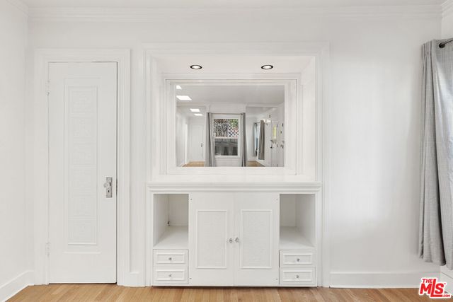 a view of a hallway with entryway