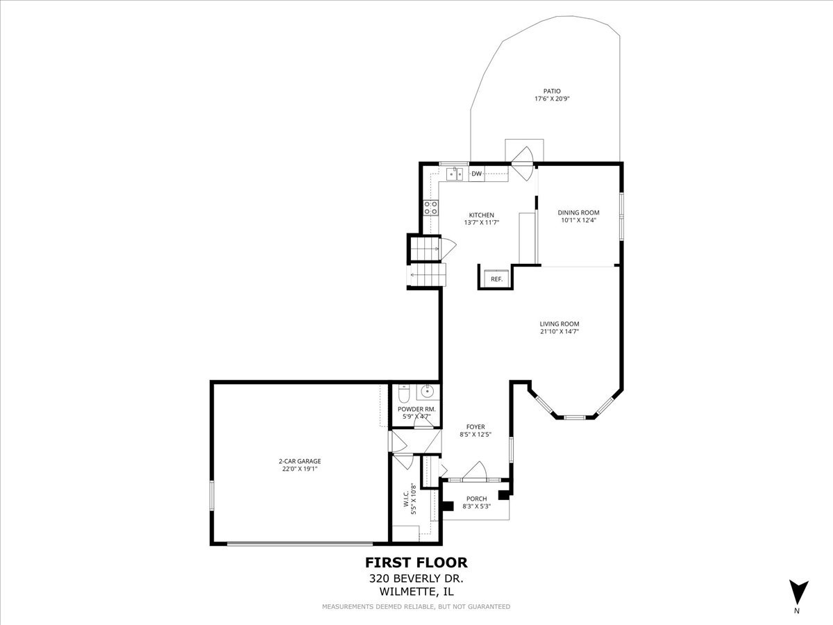 320 Beverly Drive Wilmette, IL 60091 - Photo 35 of 38 a picture of a floor plan
