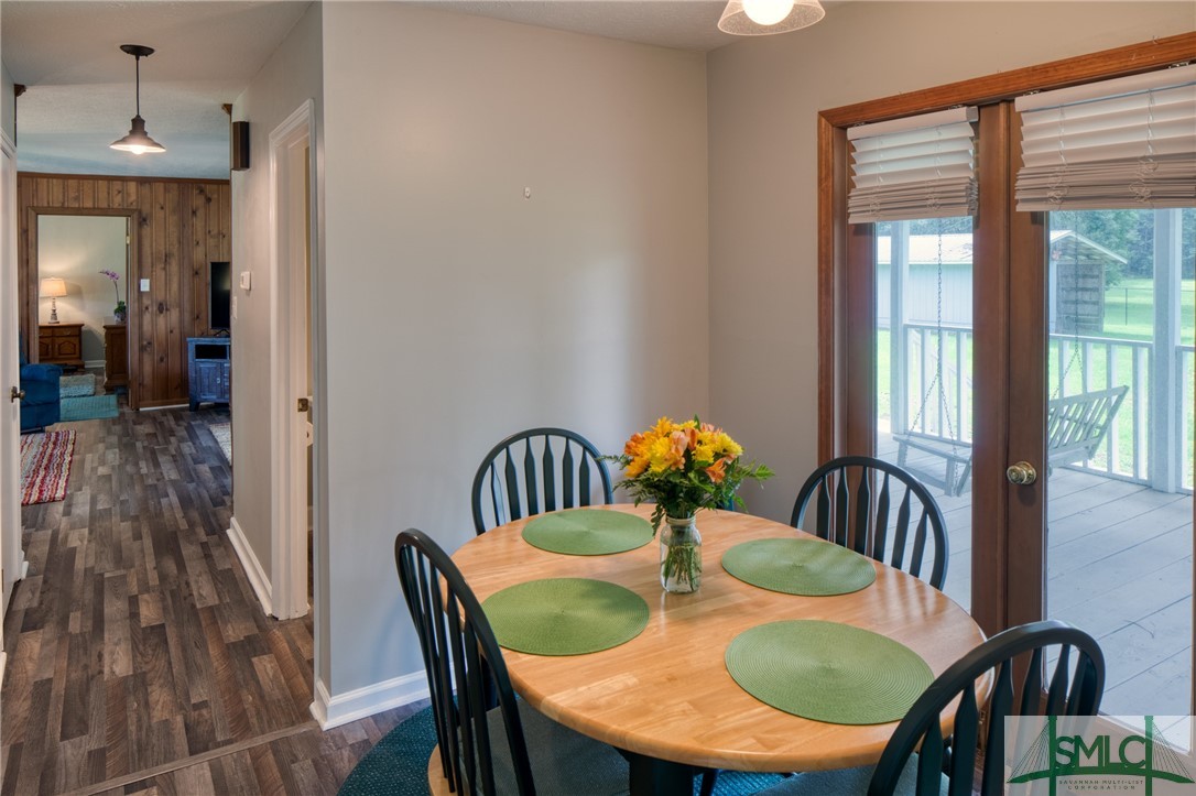 45 Perry Road Bloomingdale, GA 31302 - Photo 21 of 44 Breakfast area opens onto the rear covered porch