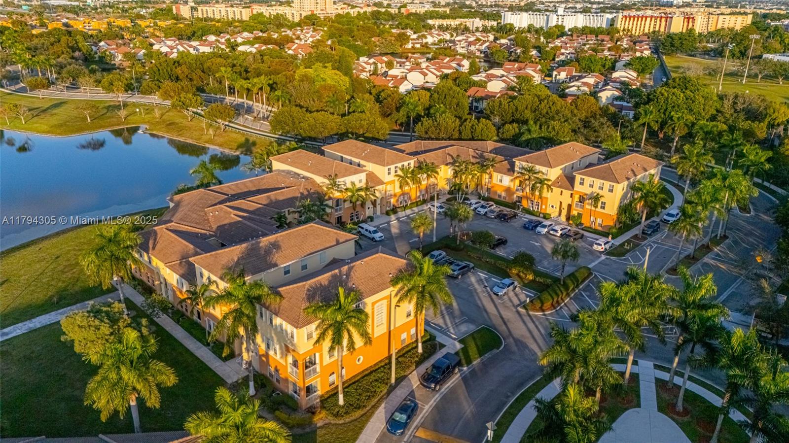 10012 Northwest 7th Street, Unit 107 Miami, FL 33172 - Photo 33 of 44 an aerial view of residential houses with outdoor space