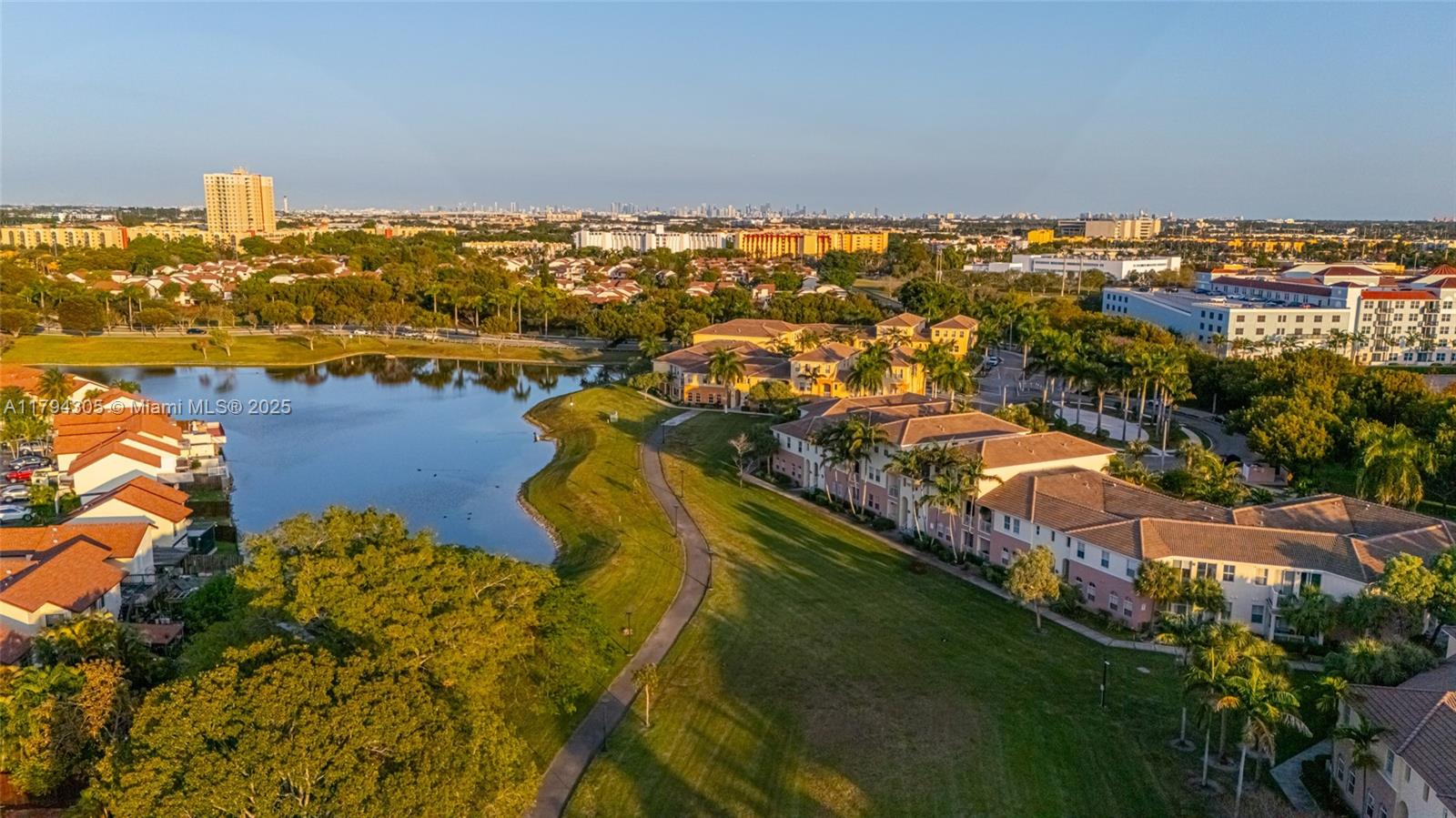 10012 Northwest 7th Street, Unit 107 Miami, FL 33172 - Photo 37 of 44 an aerial view of residential houses with outdoor space