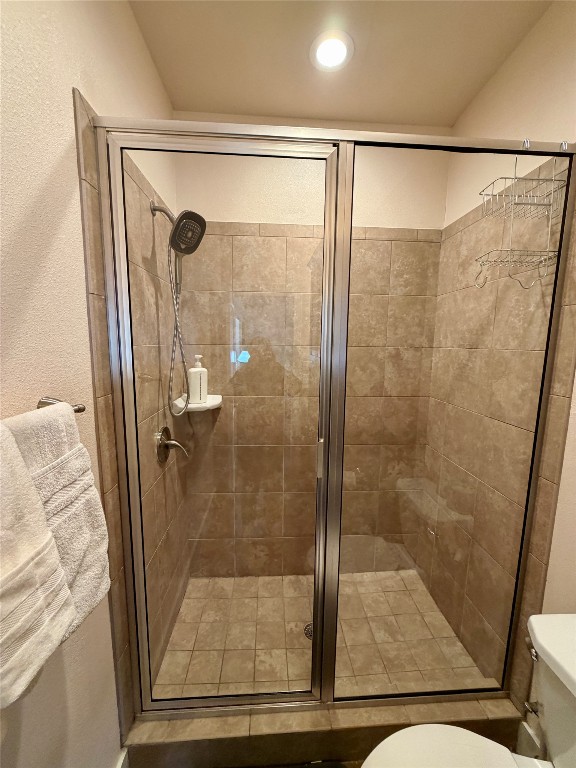 5503 Hiline Road Austin, TX 78734 - Photo 12 of 20 Full bath featuring a walk in shower, and recessed lighting,