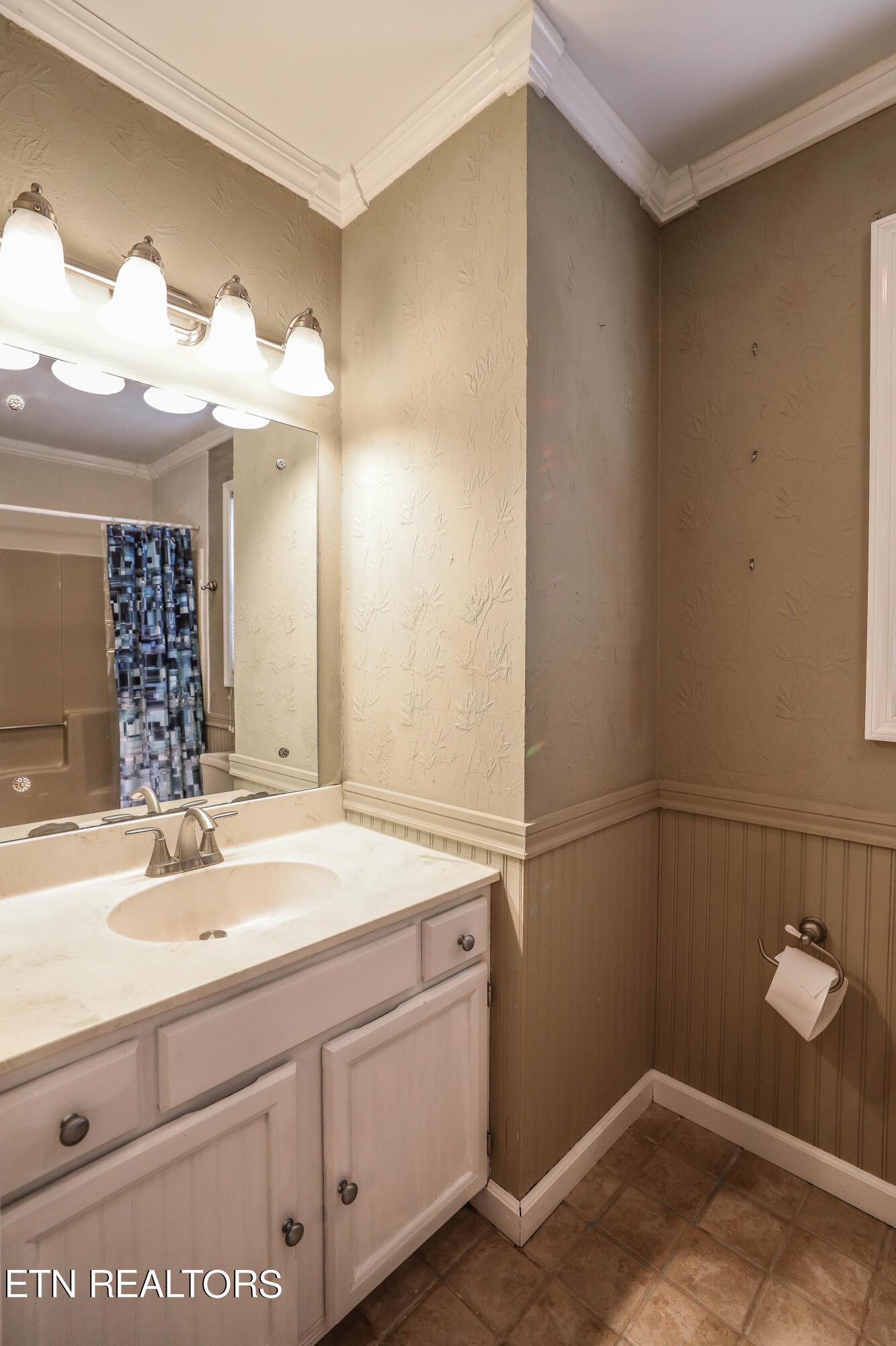 1340 Windamere Road Knoxville, TN 37923 - Photo 37 of 53 a bathroom with a sink and a mirror