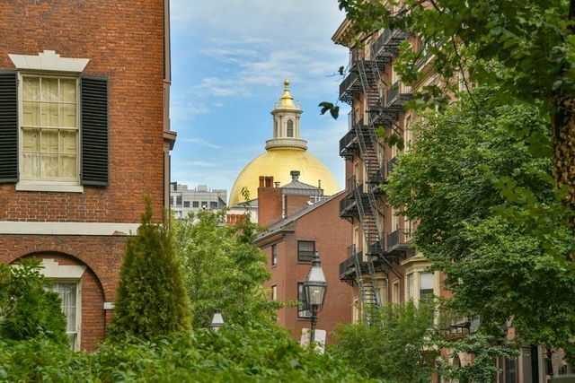 front view of a house with a tree