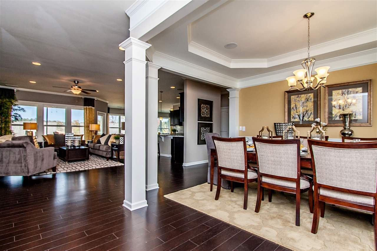 8444 Lentic Court, Unit LOT #53 Raleigh, NC 27615 - Photo 6 of 18 Photo(s) are of model home, actual home is under construction. Some options and colors may vary, see agent for details. Dining Room