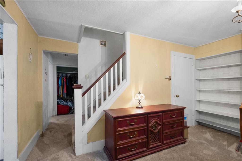 330 Main Street Richeyville, PA 15358 - Photo 7 of 28 a view of room with stairs and wooden floor