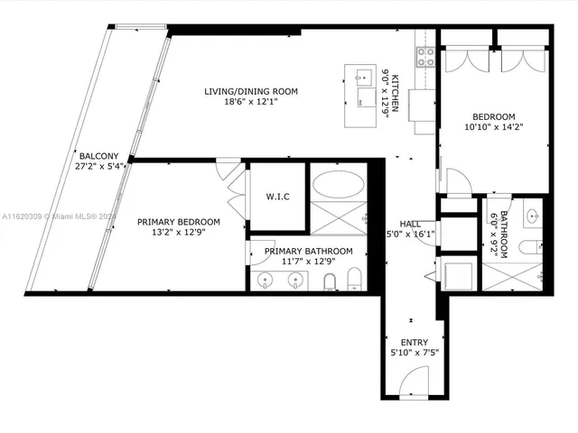 $659,000 | 888 Biscayne Boulevard, Unit 309, Miami, FL 33132