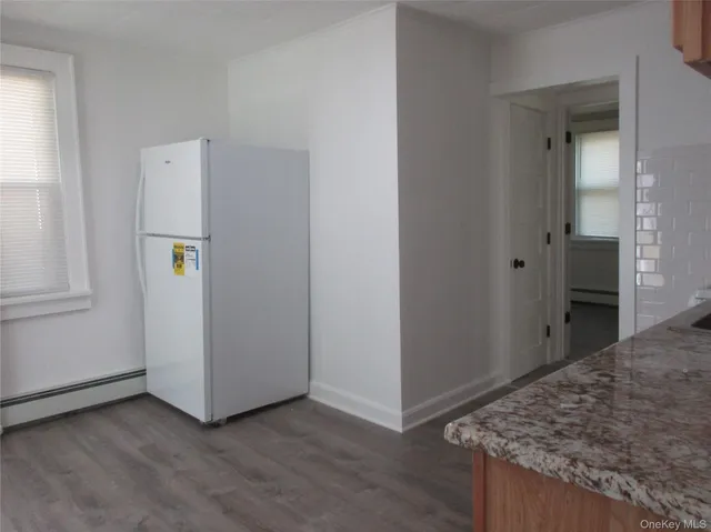 an empty room with closet