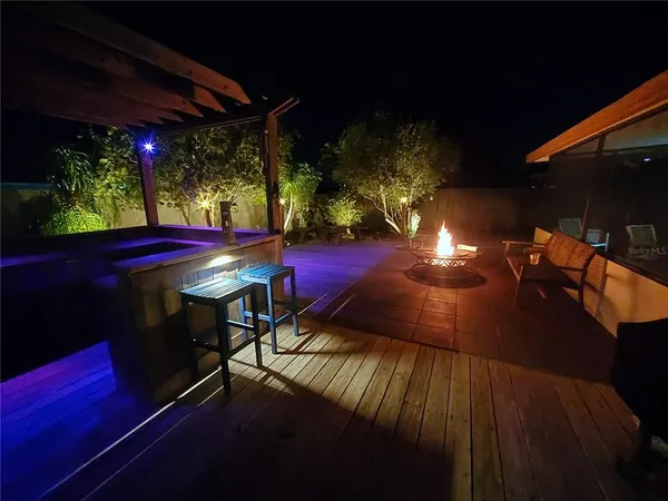 a view of an outdoor space with a patio