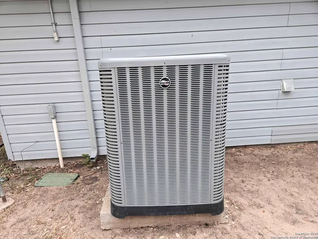 a big yard with lots of trees