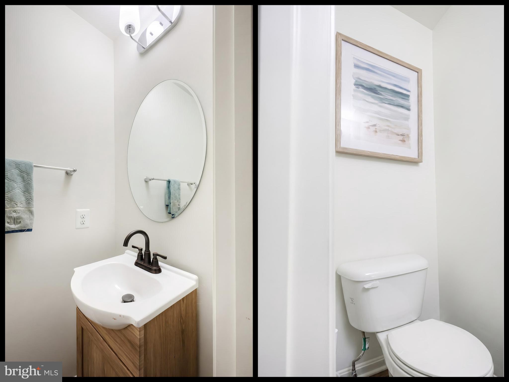 2741 Cold Springs Road Orrtanna, PA 17353 - Photo 24 of 52 a bathroom with a toilet a sink and a mirror