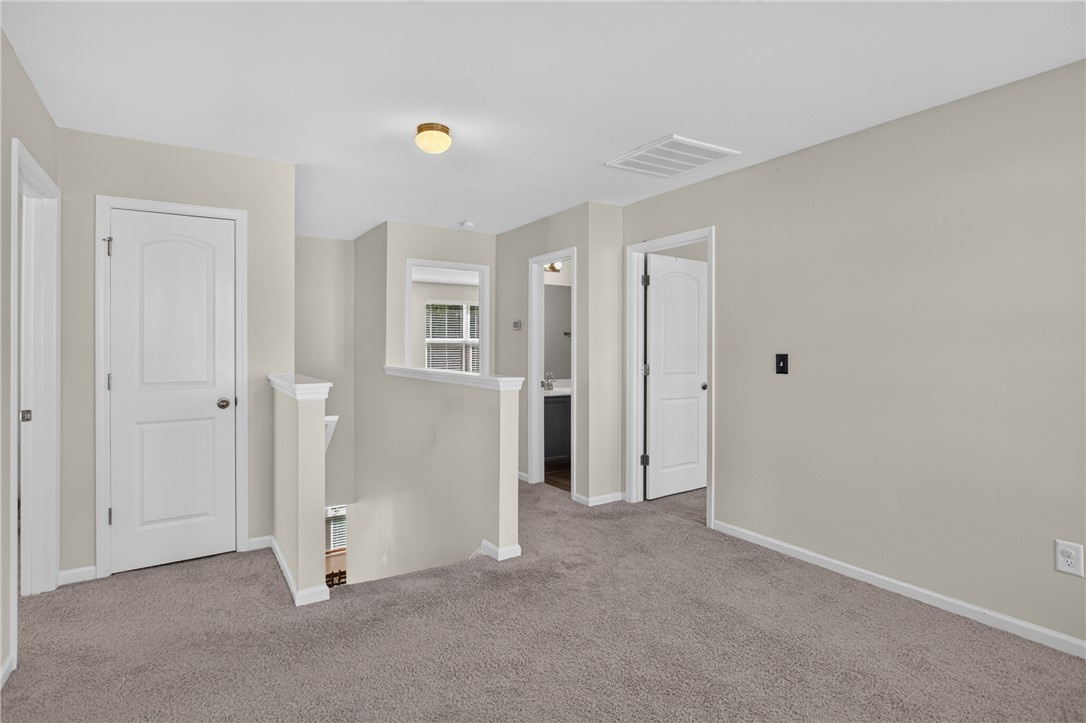 1081 Edenbrooke Circle Anderson, SC 29621 - Photo 22 of 46 A well-lit landing area connects various rooms, offering a clear view of the stairway below.