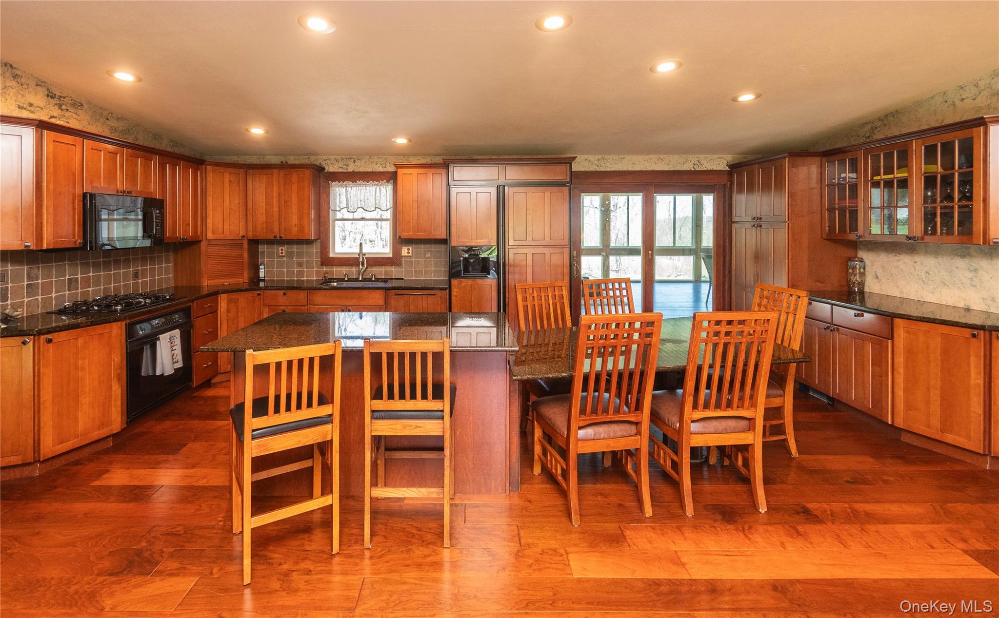 3 Duby Road Wallkill, NY 12589 - Photo 14 of 40 Kitchen featuring wood-finish flooring, recessed lighting, and rich wood cabinetry