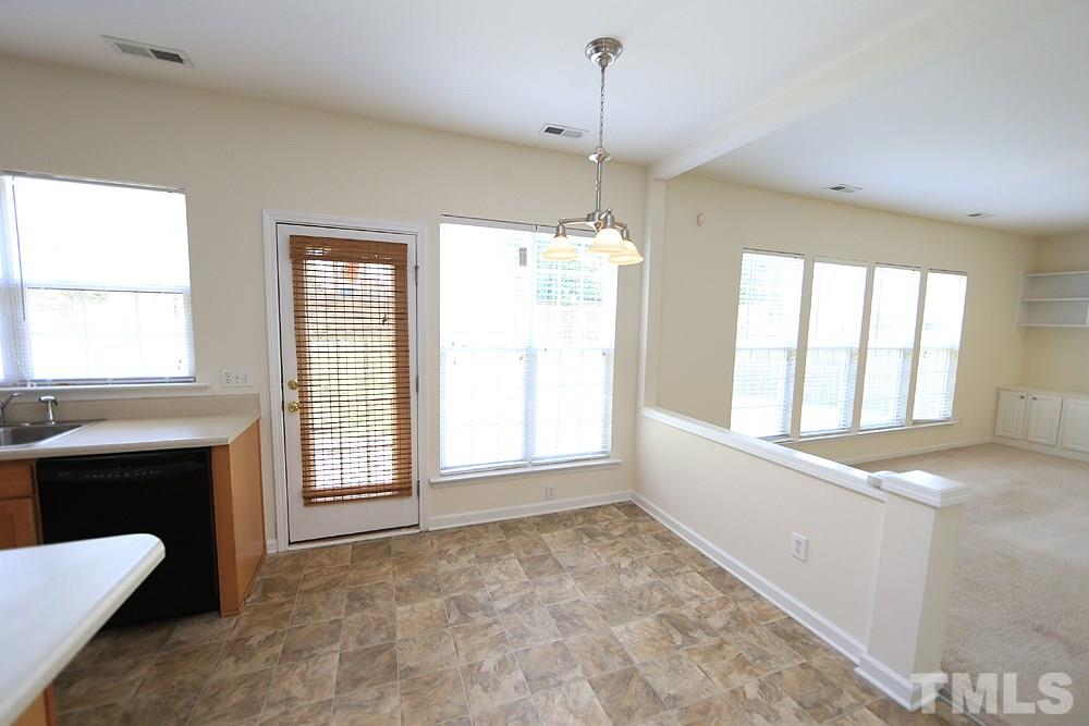 Breakfast area with access to patio.
