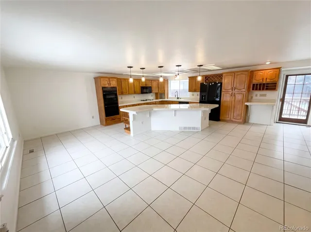 view of kitchen with windows