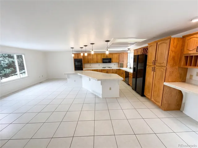 a large white room with a large window