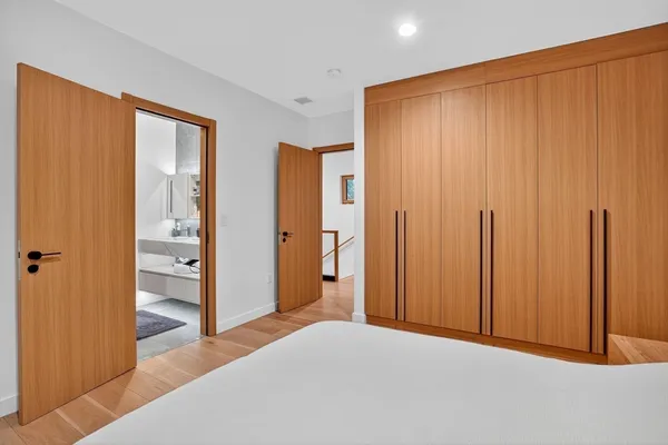 a big room with closet area