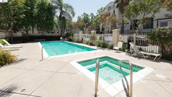 a view of outdoor space yard deck patio and swimming pool